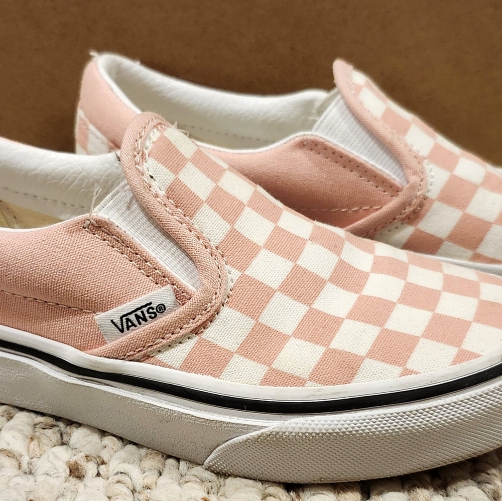 Pink Checkered VANS - 13.5